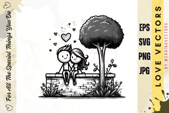 C403: Crafting Romance with Wedding Couple & Love Vectors