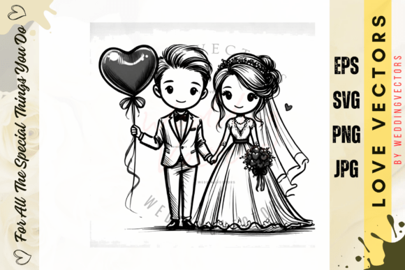 C4225: Capturing Timeless Romance in Vector Art