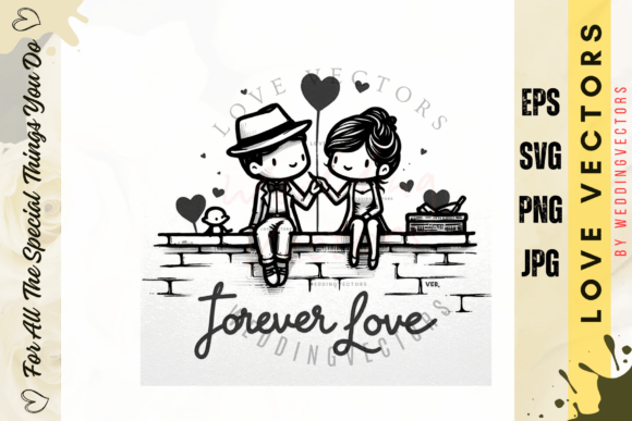 C4301: Capturing Romance in Elegant Wedding Illustrations