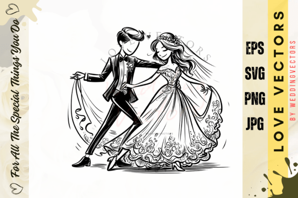 Celebrate Union: The Art of Wedding Couple and Love Vectors