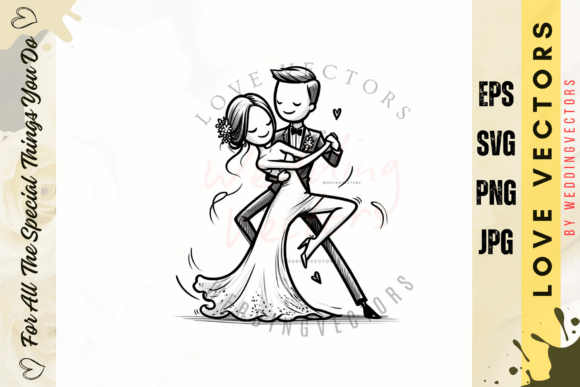 Celebrate Your Design with C4043's Whimsical Wedding Illustrations