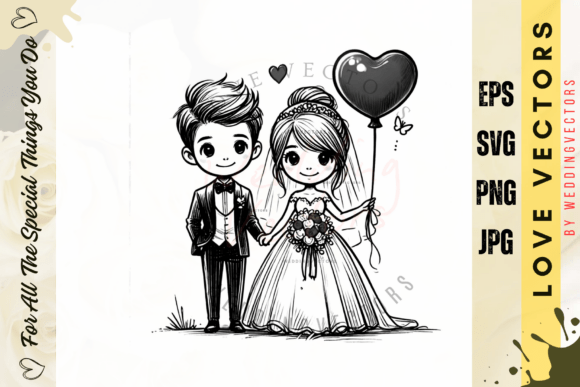 Designing Romance: A Deep Dive into Wedding Couple & Love Vectors
