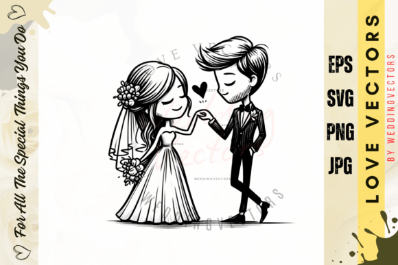 Elegant Wedding Graphics: The C4138 Vector Collection