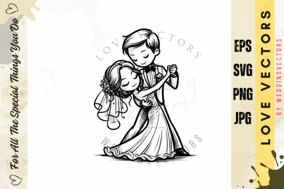 Romantic Floral Ceremony Illustration: Capturing Matrimony in Vector