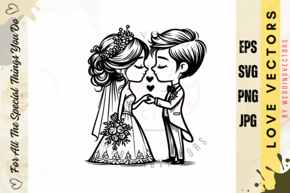 The Art of Romance: Designing with Wedding Couple Vectors