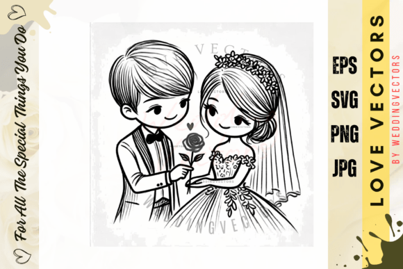 Wedding Couple and Love Vectors - C408: A Designer's Guide